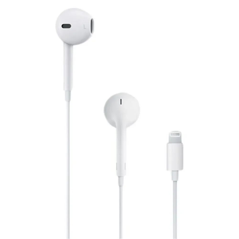 New Apple White Wired Earbuds with Lightning Connector